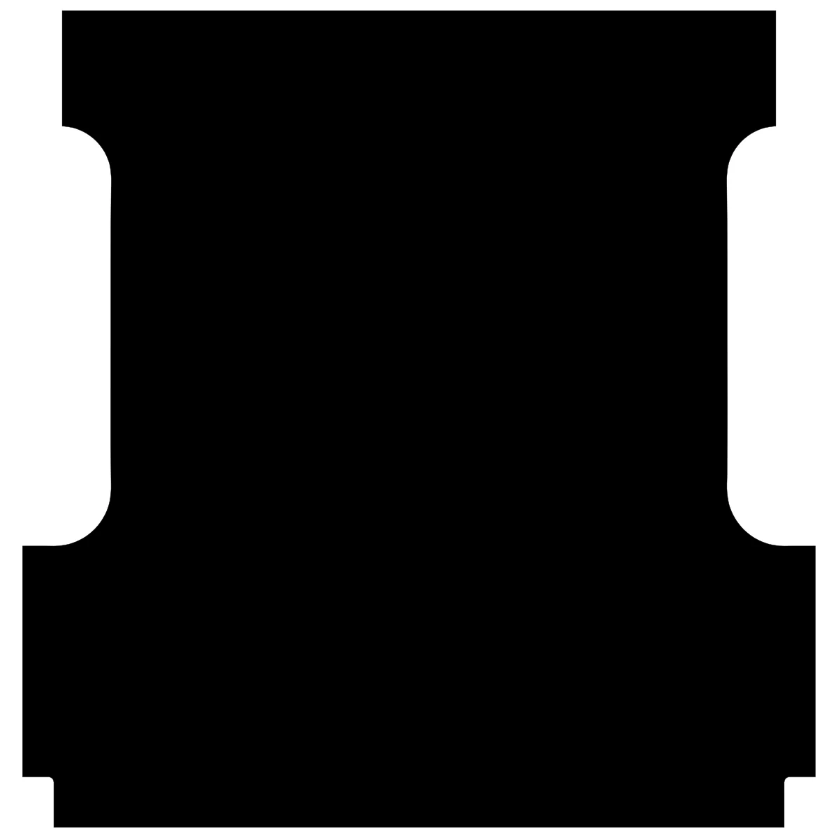 Rubber Ute Mat to suit Ford F150 5.5 ft Bed 2015 to 2023 - Suits Spray On Liner Or No Liner