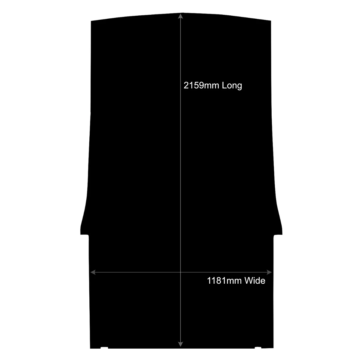 Rubber Van Mat to fit Volkswagen Caddy Maxi Van 2008 to October 2020 - Image 2