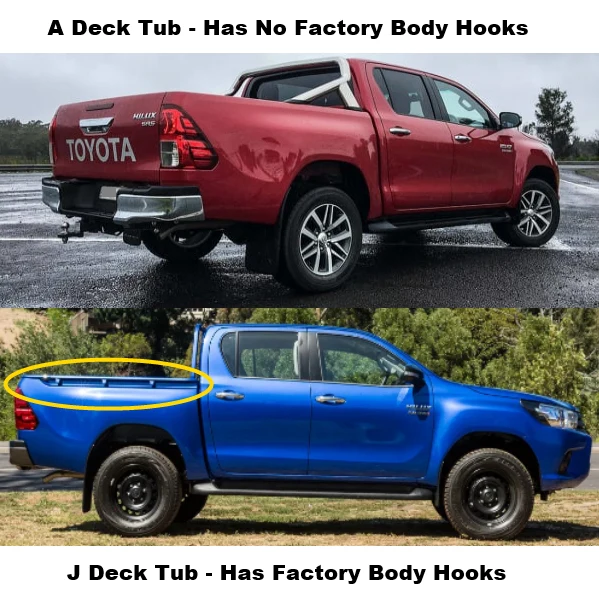 Clip On Tonneau Cover to fit Toyota Hilux Dual Cab (A Deck) Oct 2015 - November 2025 - Image 4